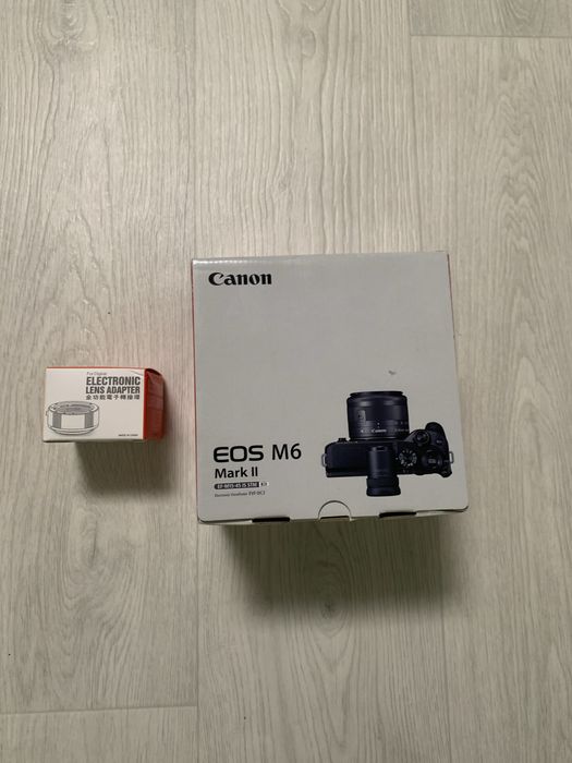 Canon eos m6 mark ii + адаптер