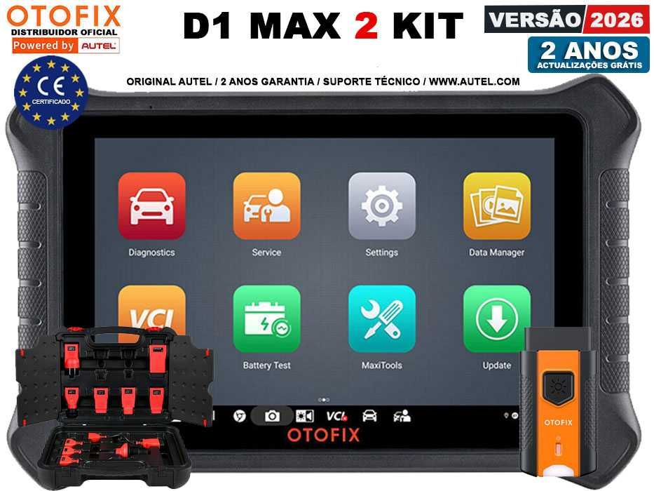 Autel OTOFIX D1 MAX 2 KIT Máq Diagnóstico OBD 40 Funções Oficinas NOVO