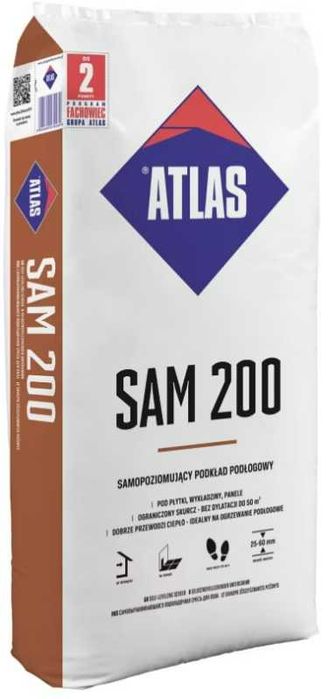 Samopoziomujący podkład podłogowy Atlas SAM 200 25 kg