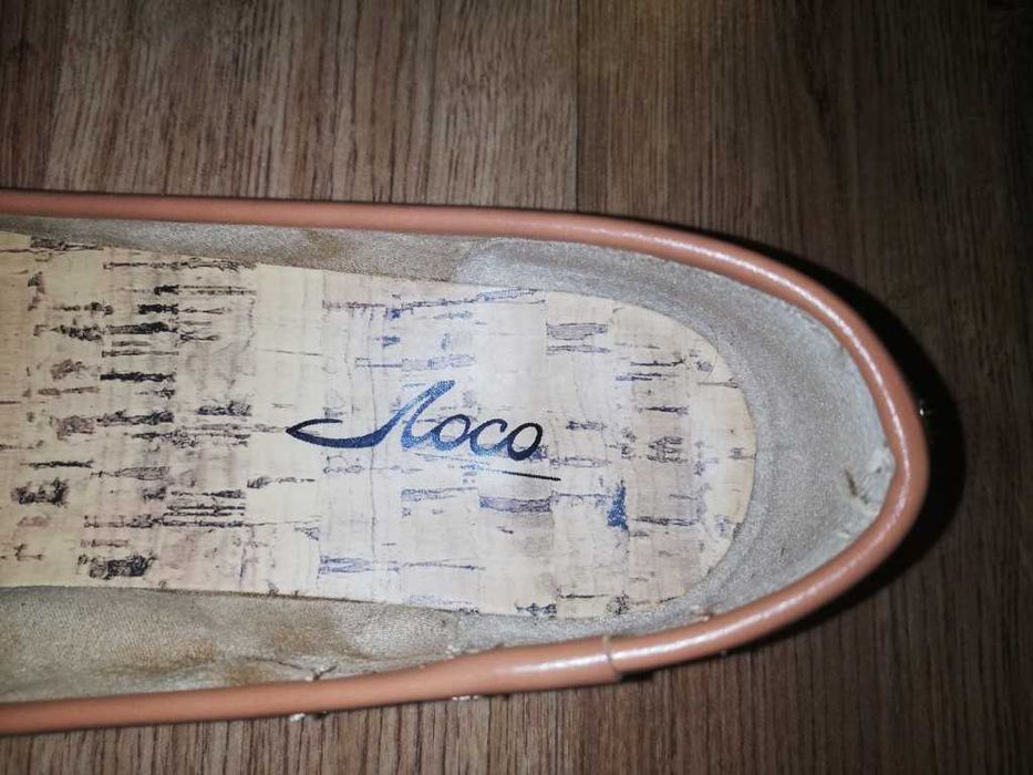 Brązowe baleriny z kokardką firmy Coco, rozmiar 39