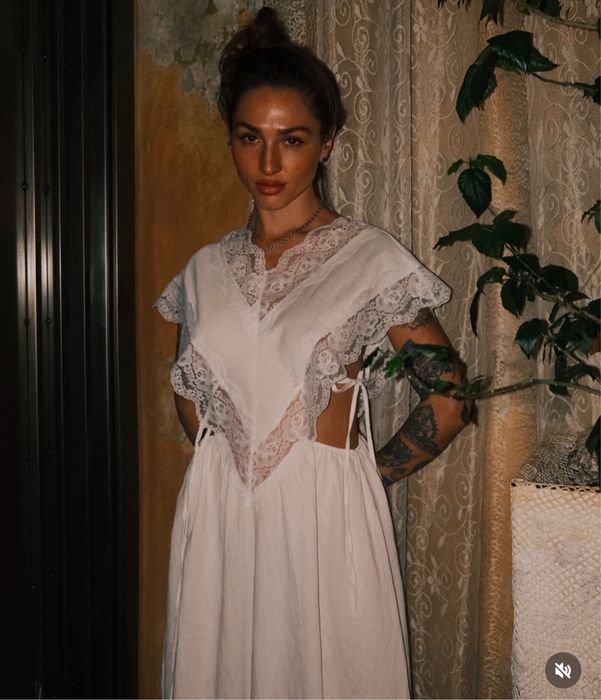 Сукня Kulkate atelier біла сукня з мереживом