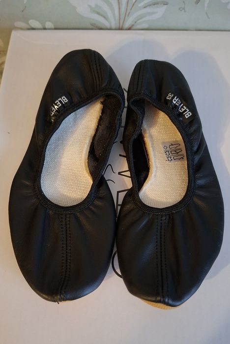 BLEYER Детские Кожаные Балетки Чешки! р 33  Германия!