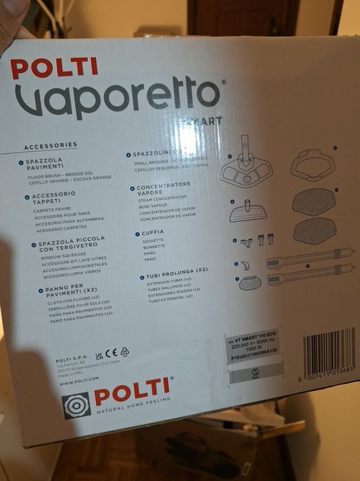 Polti Vaporetto Smart 110 Eco – Máquina de Limpeza a Vapor
