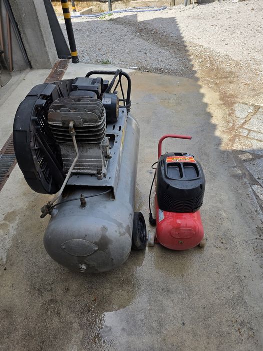 Compressor de ar de 100 l, mais 1 de oferta