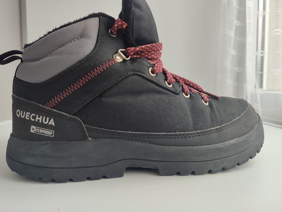 Quechua sh100 warm mid m black 40 розмір черевики кросівки