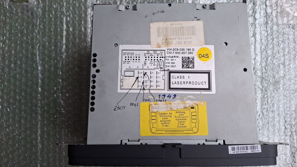 Sprzedam radioodtwarzacz RCD-510  vw