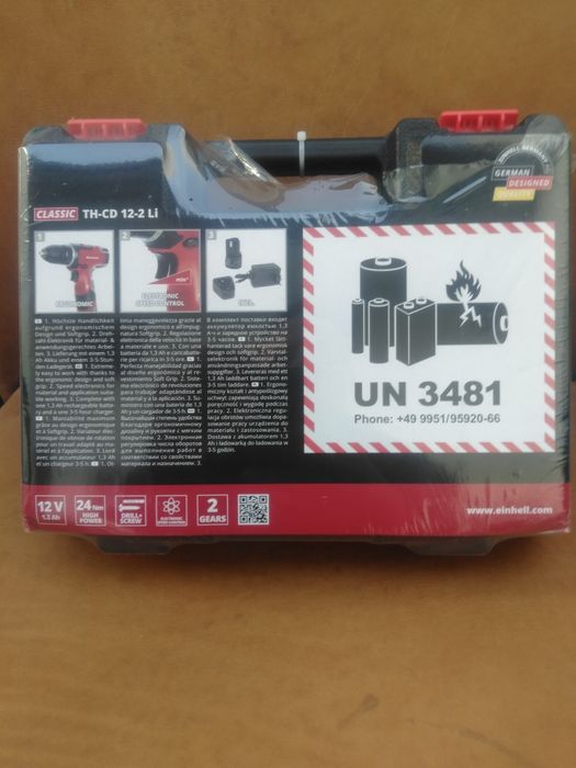 Berbequim/Aparafusadora marca EINHELL,modelo CLASSIC TH-CD 12-2Li,NOVO