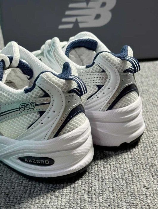 New Balance 530 White Silver Navy R.37