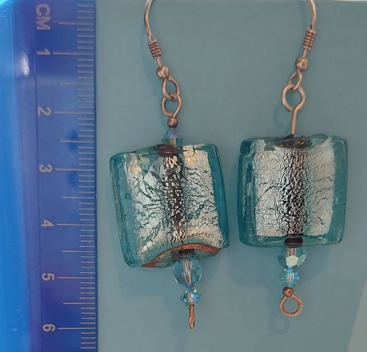 Kolczyki szkło Murano