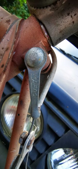 Bicicleta de corrida antiga (Jacques Anquetil)