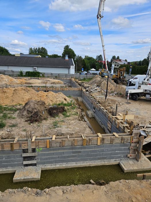 Płyty fundamentowe Wykopy Budowa Domów Od Podstaw