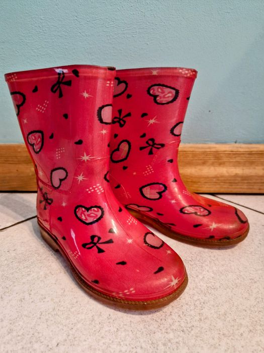 Kalosze dla dziewczynki rozmiar 28