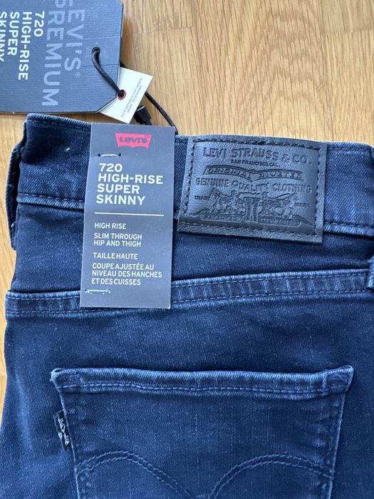 Nowe jeansy Levi’s 720 High rise 28  x 30