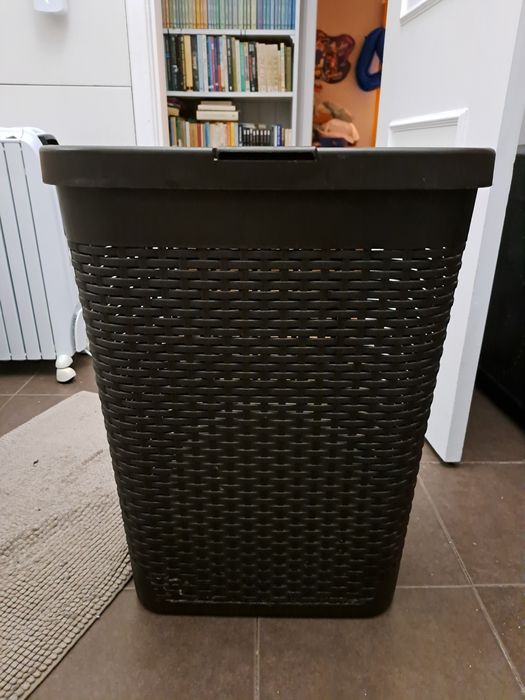 Cesto roupa suja castanho