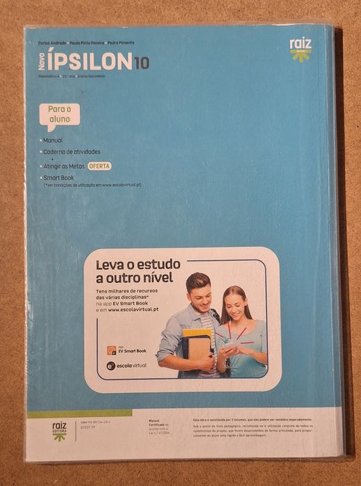Manuais de Matemática Ípsilon 10°Ano