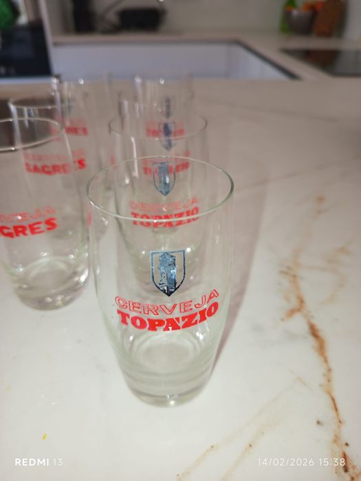 13 Copos Cerveja Sagres e Cerveja Topázio – Vintage