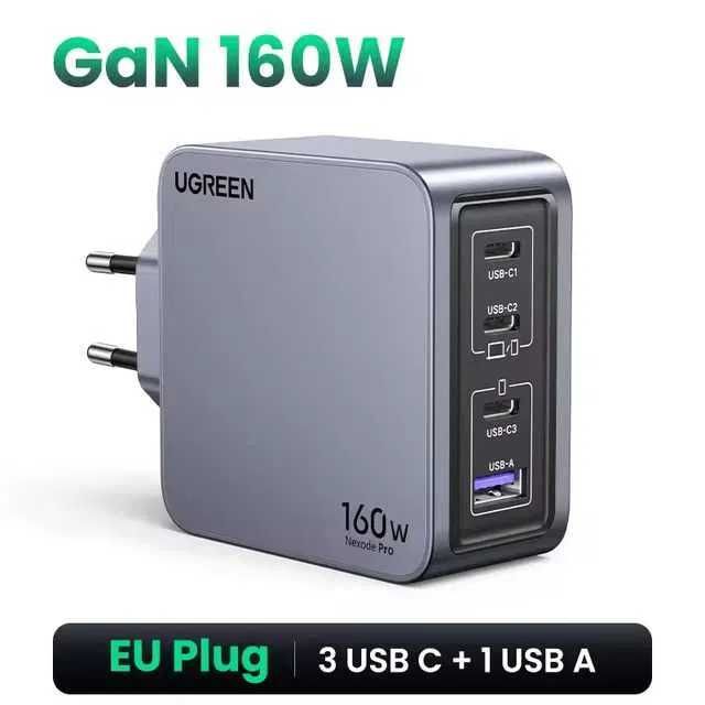 Зарядний пристрій 160W UGREEN Nexode PRO X763 - GaN - PD3.1 - Блок Вт