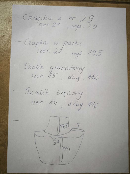 Czapki, szaliki i komin dziecięce