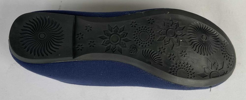 Granatowe materiałowe baleriny rozm.37 (T140)