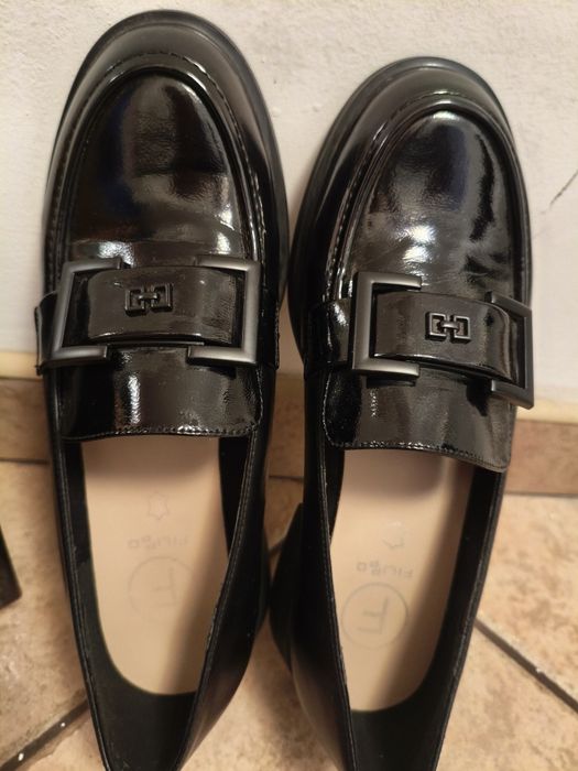 Buty  skórzane lordsy Filippo