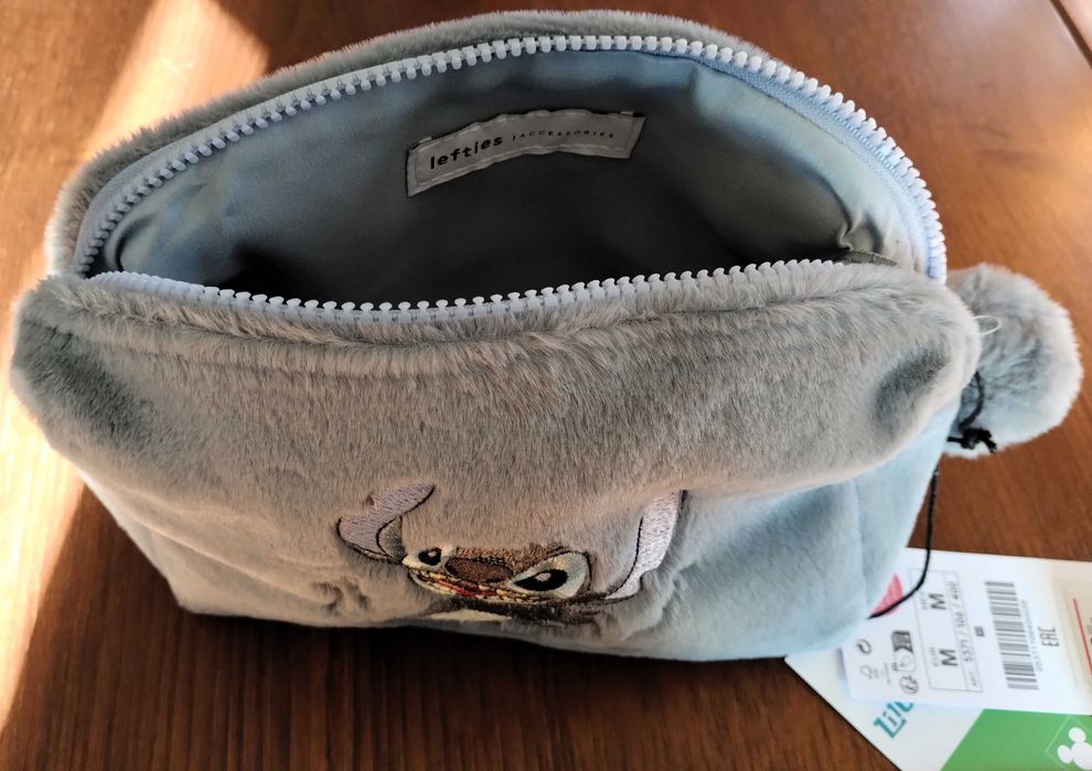 Bolsa Pochete Escola Pelucia Stitch DIsney Lefties