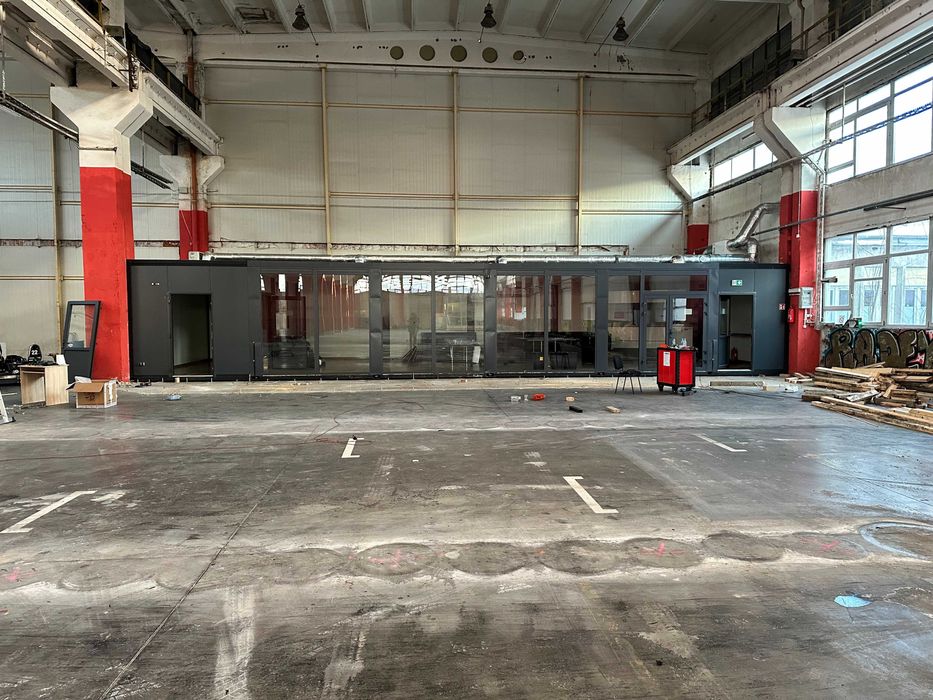 Kontener biurowy, recepcja.