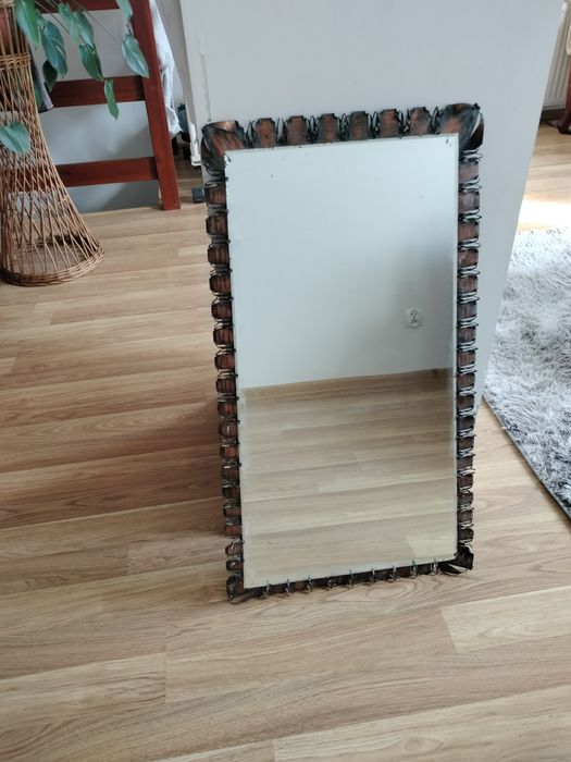 Lustro,starocie,szkło,prl