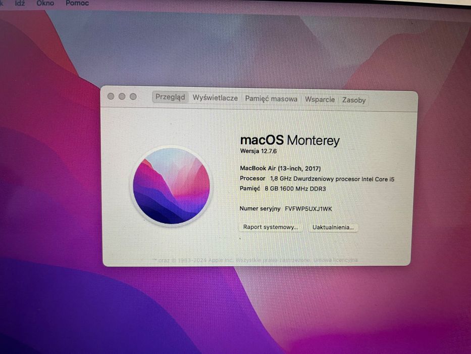 MacBook Air 13 2017 8gb ram