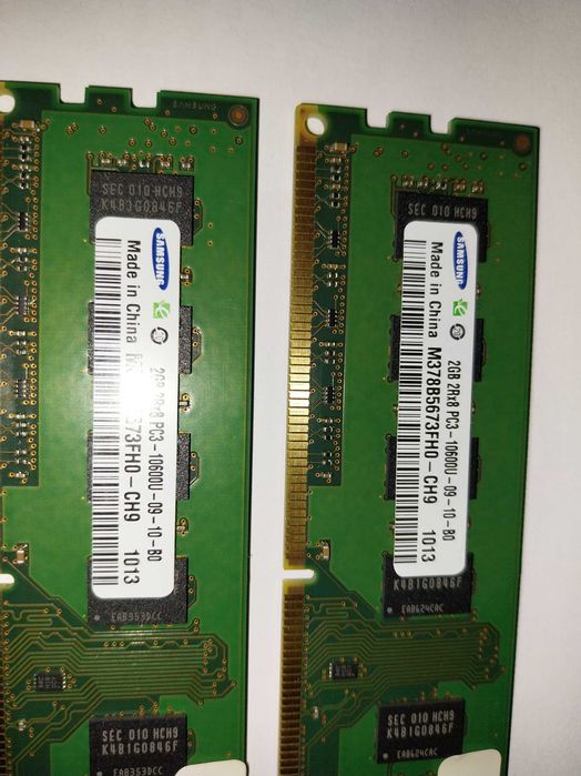 2 Samsung RAM Memory Modules, 2 GB, 2Rx8, PC3-10600U (Shipping from €3.51)64550231254274121