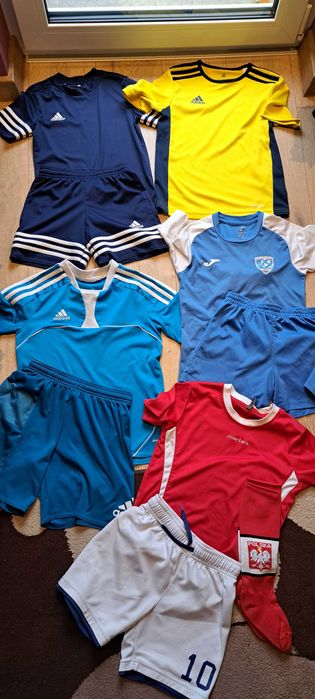 Koszulki piłkarskie Adidas spodenki roz.116/140