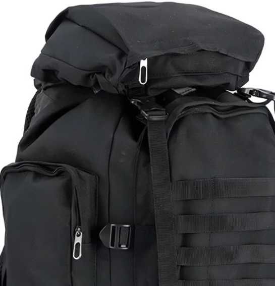 Nowy Plecak taktyczny, duży, mocny, czarny 50l, militarny, pojemny