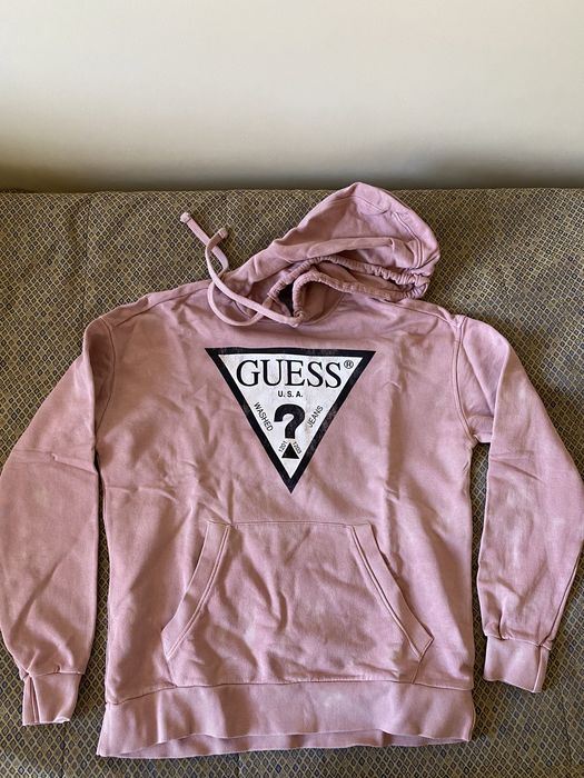 Guess różowa bluza tie dye męska