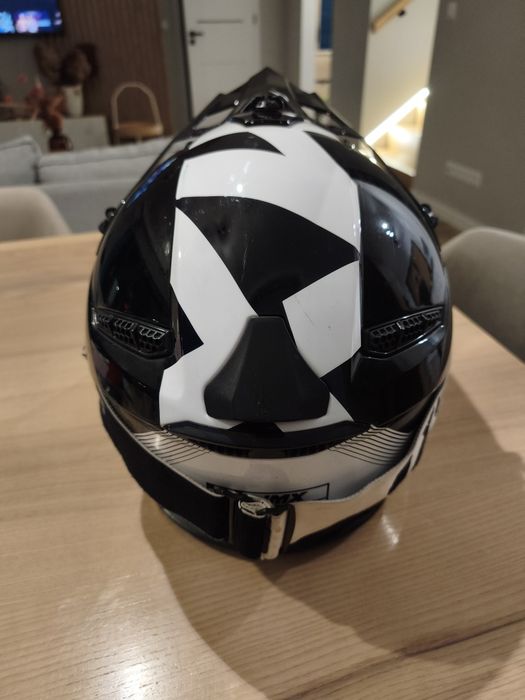 Kask motocyklowy cross enduro + gogle renomowanej firmy IMX rozmiar M