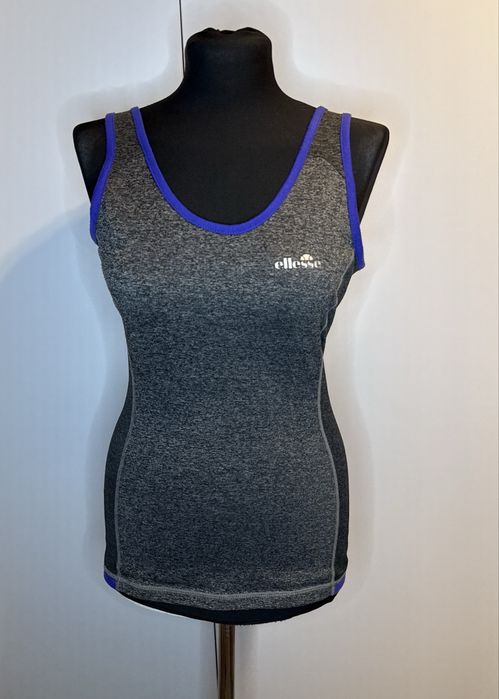 Sportowy top damski szaro fioletowy damski s ellesse