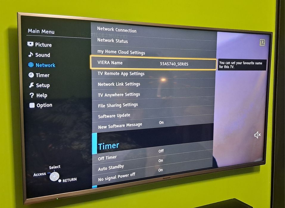 TV Panasonic Viera 55AS740