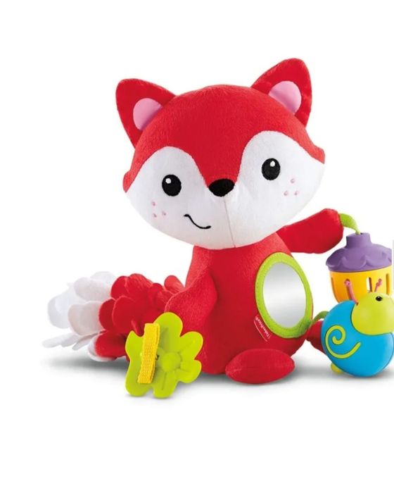 Lisek fisher price Lisek zabawka grzechotka maskotka pluszak