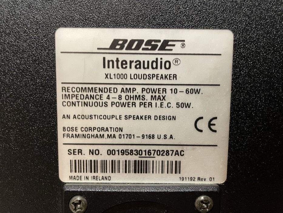 BOSE INTERAUDIO 1000XL акустична система: 3 900 грн. - Акустичні ...