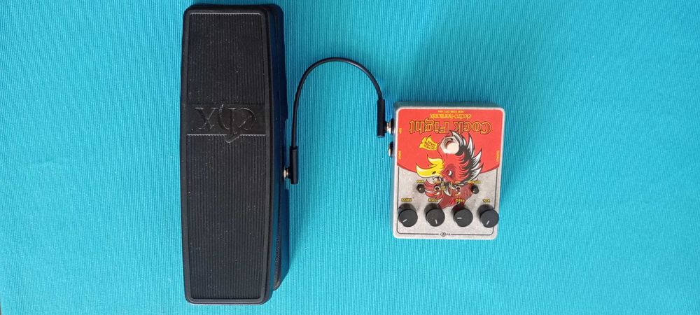EHX Cock Fight + EHX Expression Pedal + kabel TRS, fuzz i wah wah