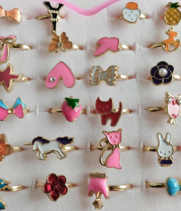 Набір каблучок 36 одиниць для дівчинки / кольцо