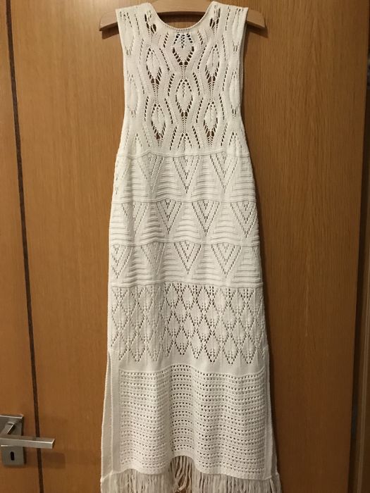 Vestido / colete / kimono croché S