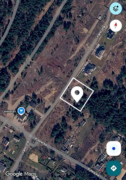 Działka budowlana 1000 m² Włocławek Rybnica - Więcej