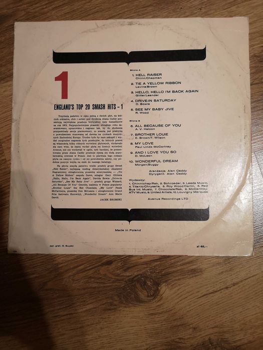 Alan Caddy – England's Top 20 Smash Hits - 1