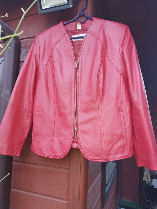 Pieknie uszyta kurtka ze skóry naturalnej L/ XL
