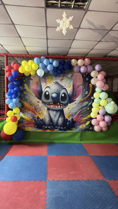 Банер для фотозоны стич