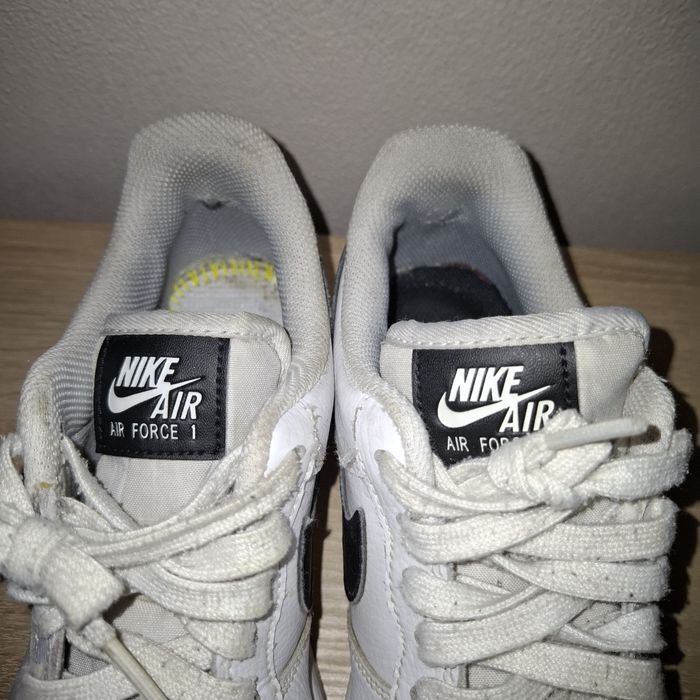 Nike Air Force 1 Low 37,5 biale czarne skorzane sneakersy lego
