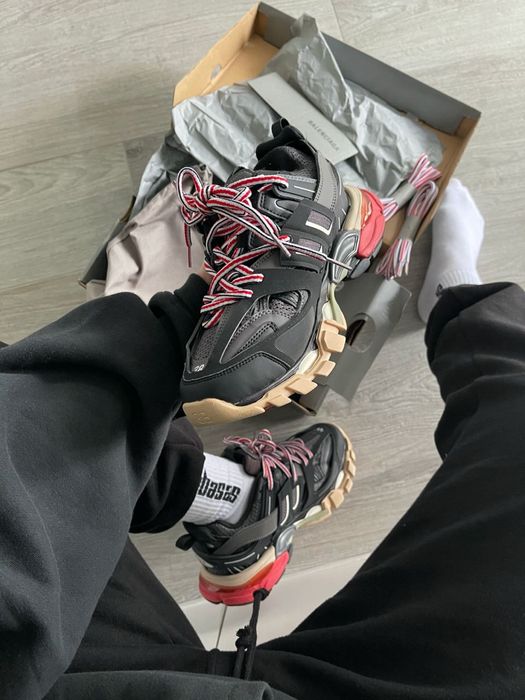 Найкраща Якість! Balenciga Track Black Grey Ref/ Баленсіага трак кроссовки