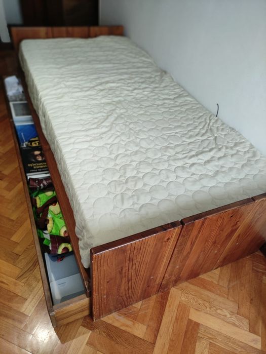 Conjunto quarto solteiro pinho maciço