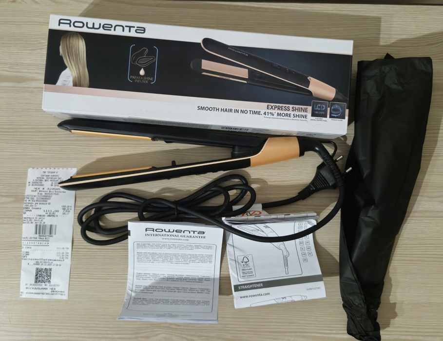 Плойка-Випрямляч для волосся Rowenta Express Shine Papaya SF4620F