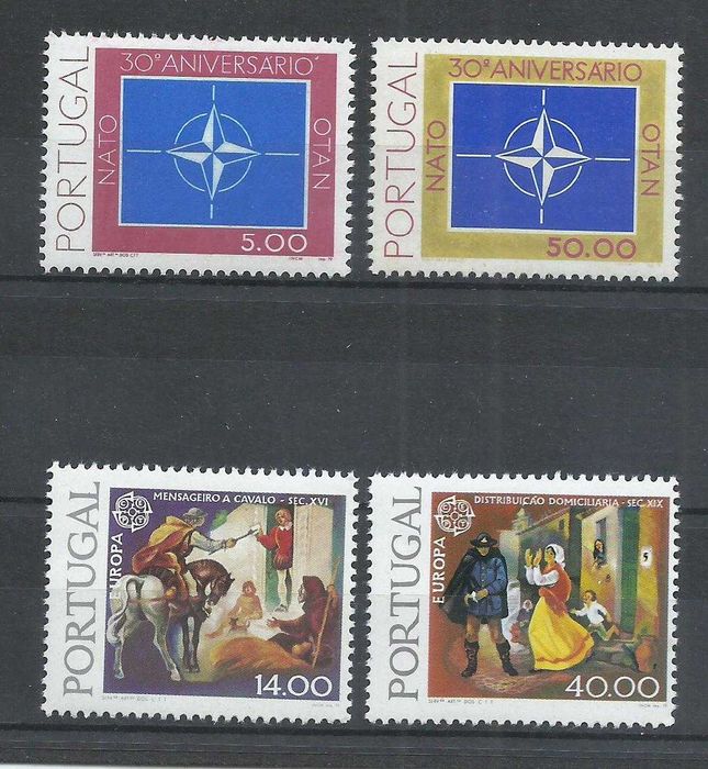 Selos portugueses – Ano completo de 1979, 37 selos como novos