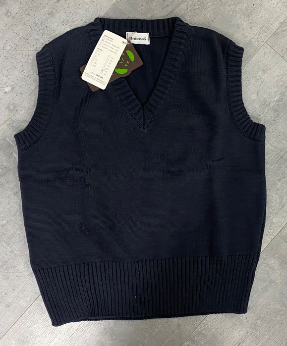 Czarna kamizelka bezrękawnik bawełna